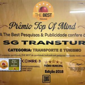Top of Mind Categoria Transporte e Turismo 2018