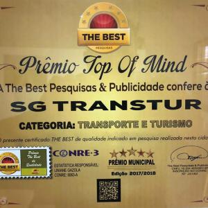 Premio Top of Mind Categoria Transporte e Turismo